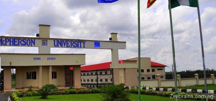 McPherson University Postgraduate  Form | 2025/2026