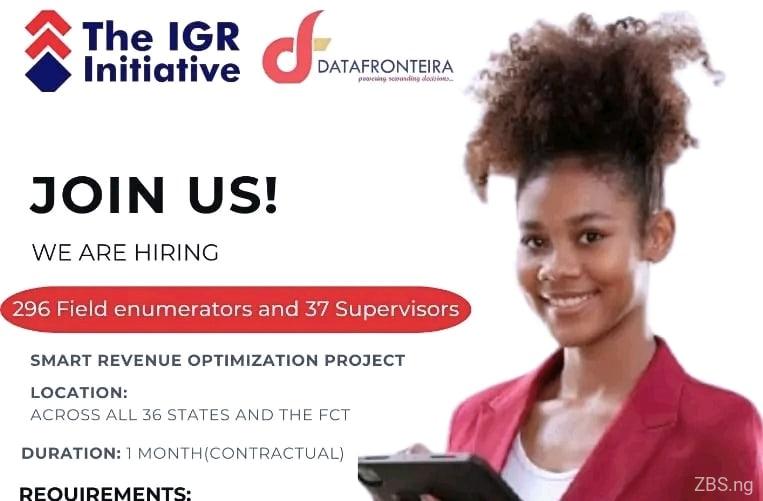 Data Collection Officers Needed | IGR Initiative and DataFronteira Ltd