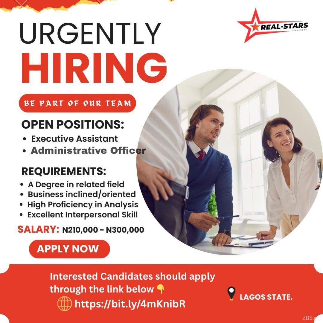 Executive and Administrative officer | Real-Stars Consults